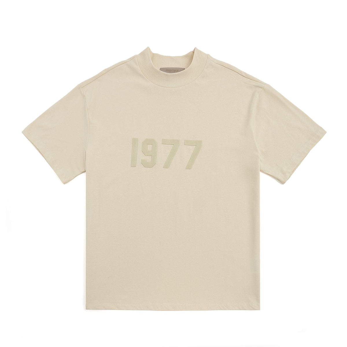 ESSENTIALS 1977 Tonal Wordmark Mock-Neck T-Shirt — front