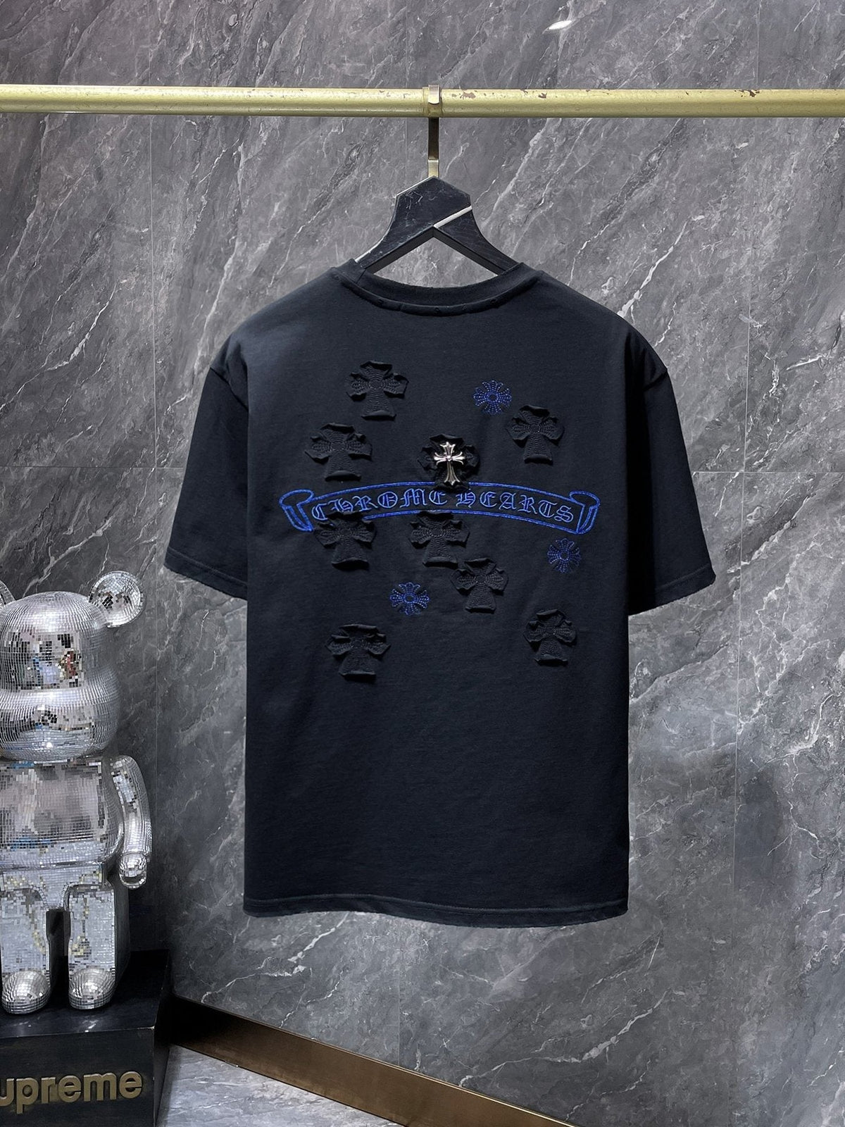 Chrome Hearts Cross Appliqué Graphic T-Shirt — back